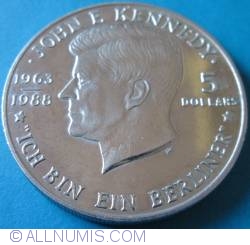 5 Dollars 1988 - John F. Kennedy