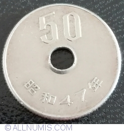 50 Yen 1972 (Anul 47)