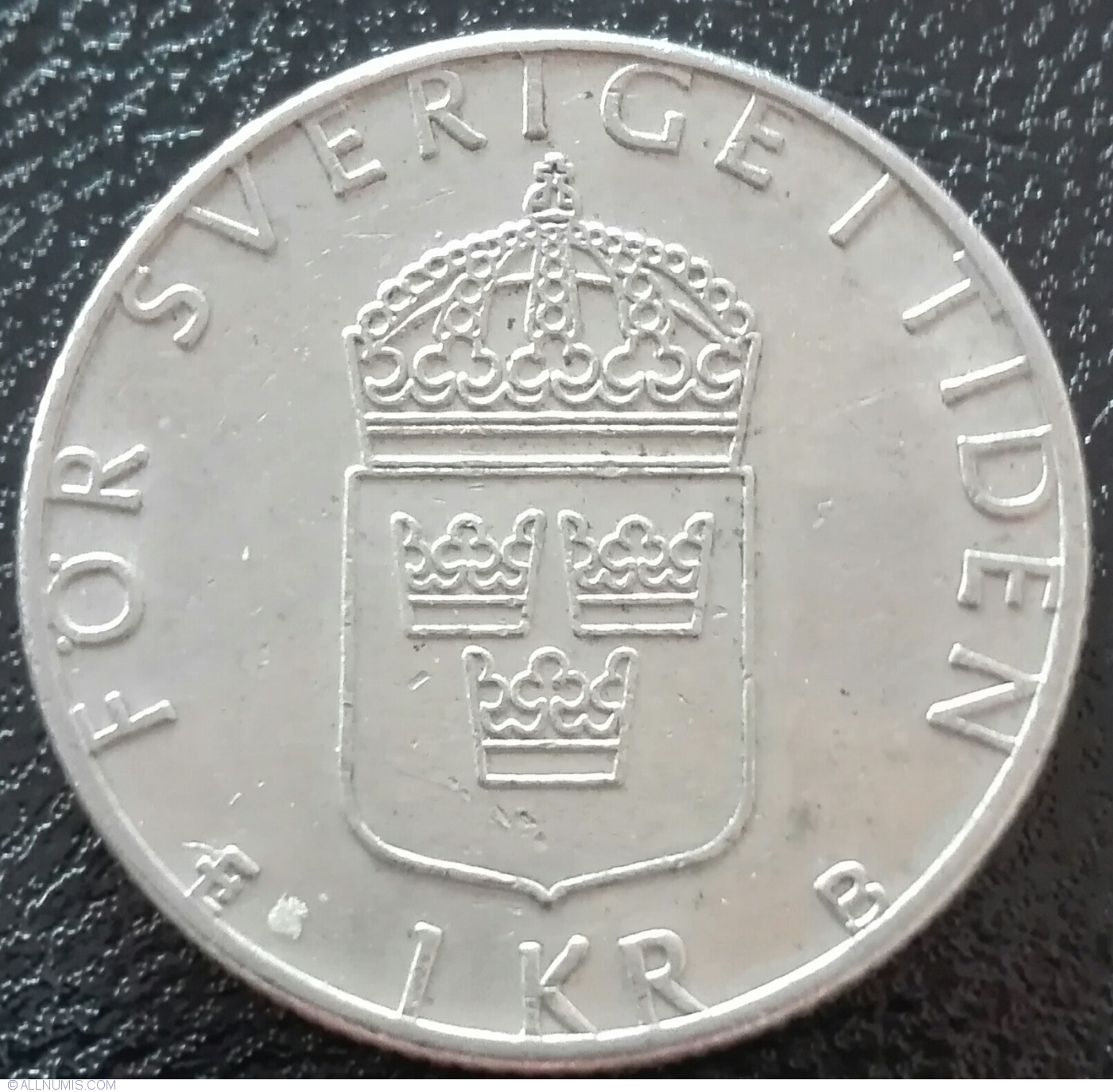 1 Krona 1994 Carl Xvi Gustaf 1973 Present Sweden Coin 42767