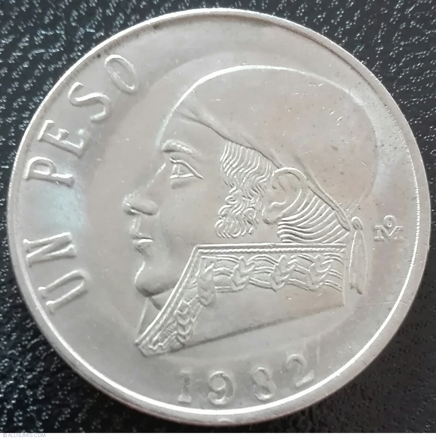 1 Peso 1982 United Mexican States 1981 1990 Mexico Coin 42761