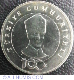 5 Lira 2023 - 100th anniversary of the Republic of Türkiye