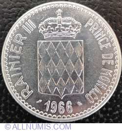 10 Franci 1966 - 110th Anniversary of the Accession of Prince Charles III