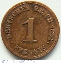 1 Pfennig 1893 F