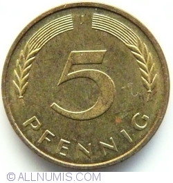 5 Pfennig 1996 J