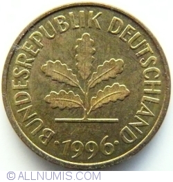 5 Pfennig 1996 J