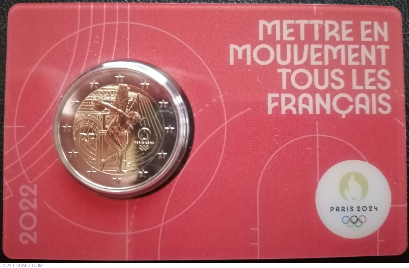 Paris 2024 Olympics Commemorative 2 Euro Coin