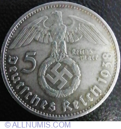 5 Reichsmark 1938 E
