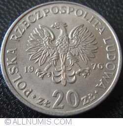 Image #1 of 20 Zlotych 1976 - without mintmark