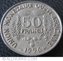 Image #1 of 50 Francs 1996