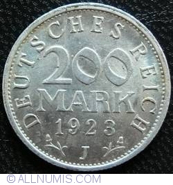 200 Mark 1923 J