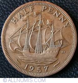 1/2 Penny 1957