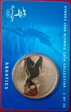 5 Dolari 2000 - Sydney 2000 Olympics - 02 - Aquatics