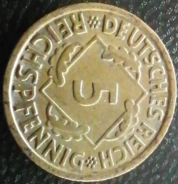 5 Reichspfennig 1936 E