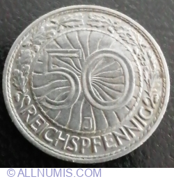 50 Reichspfennig 1938 J
