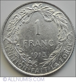 Image #1 of 1 Franc 1913 Belges
