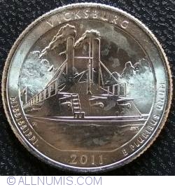 Image #1 of Quarter Dollar 2011 D - Mississippi Vicksburgh