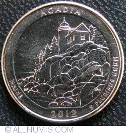 Image #1 of Quarter Dollar 2012 D - Maine Acadia