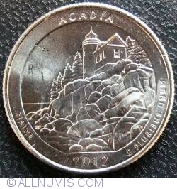 Image #1 of Quarter Dollar 2012 P - Maine Acadia