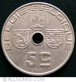 Image #1 of 5 Centimes 1939 Belgie - Belgique