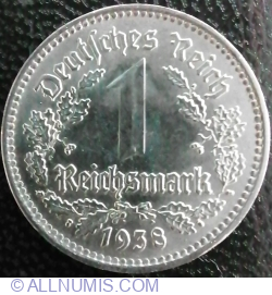 Image #1 of 1 Reichsmark 1938 A