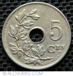 Image #1 of 5 Centimes 1920 Belgie
