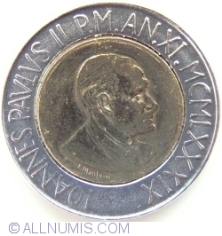 Image #2 of 500 Lire 1989 (XI)