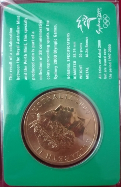 Image #2 of 5 Dollars 2000 - Sydney 2000 Olympics - 28 - Tennis