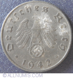 Image #2 of 5 Reichspfennig 1942 D
