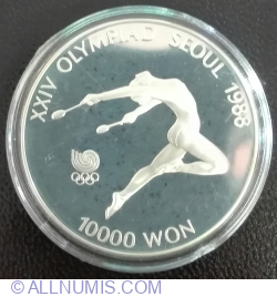 10 000 Won 1988 - Olympic Games 1988 in Seoul - Gymnast