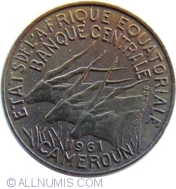 Image #2 of 5 Francs 1961
