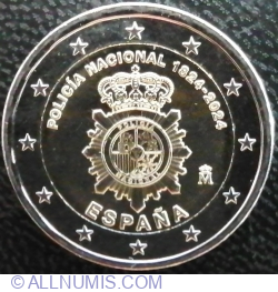 2 Euro 2024 - 200th anniversary Spanish National Police
