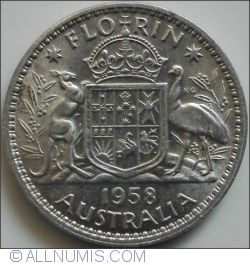 Image #1 of 1 Florin 1958