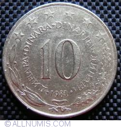 10 Dinari 1981