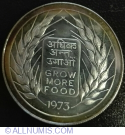 20 Rupees 1973 - FAO - Grow More Food