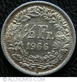 1/2 Franc 1966