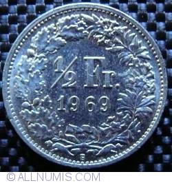 Image #1 of 1/2 Franc 1969 B