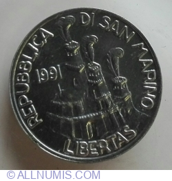 Image #2 of 1 Lira 1991 R
