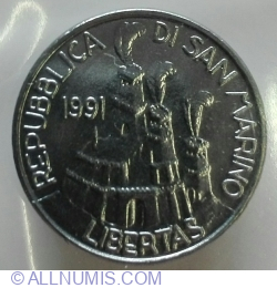 Image #2 of 100 Lire 1991 R