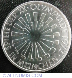 10 Mark 1972 F - Olympic Games 1972 in Munich