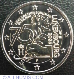 2 Euro 2025 - 75th Anniversary of the Schuman Declaration