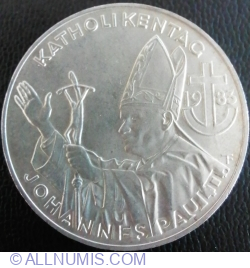 500 Schilling 1983 - Catholic Day - Pope&#039;s Visit