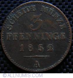 Image #1 of 3 Pfenninge 1852 A