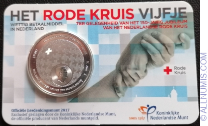 5 Euro 2017 - 150 Years Red Cross