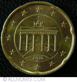 Image #2 of 20 Euro Cenţi 2010 D