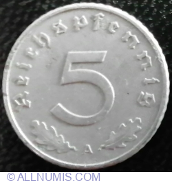 5 Reichspfennig 1944 A