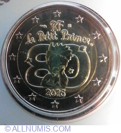 2 Euro 2026 - 80 years of The Little Prince of Antoine de Saint-Exupéry.