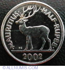 Image #1 of 1/2 Rupee 2002