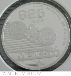 Image #1 of 25 Pesos 1985 -  Mexico '86