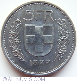 Image #1 of 5 Francs 1977
