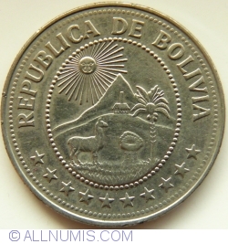 Image #2 of 5 Pesos Bolivianos 1978